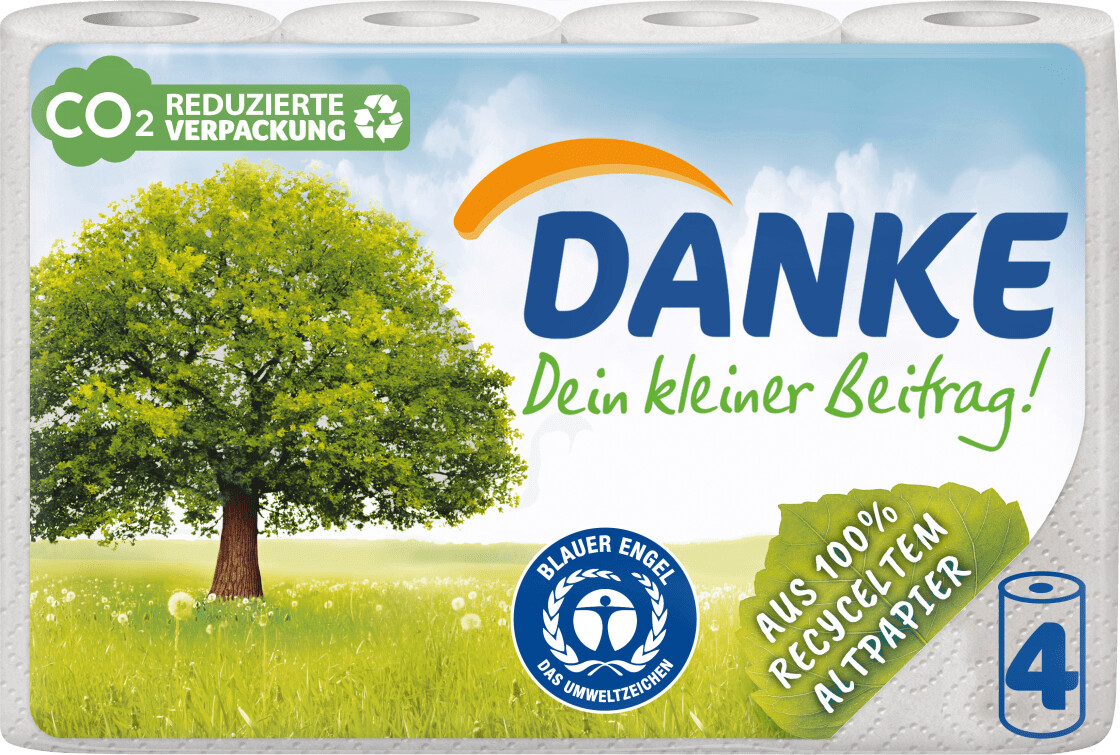 Küchenrolle DANKE/FineSo 3-lagig 4x45 Blatt - Profit Point Warenhandel