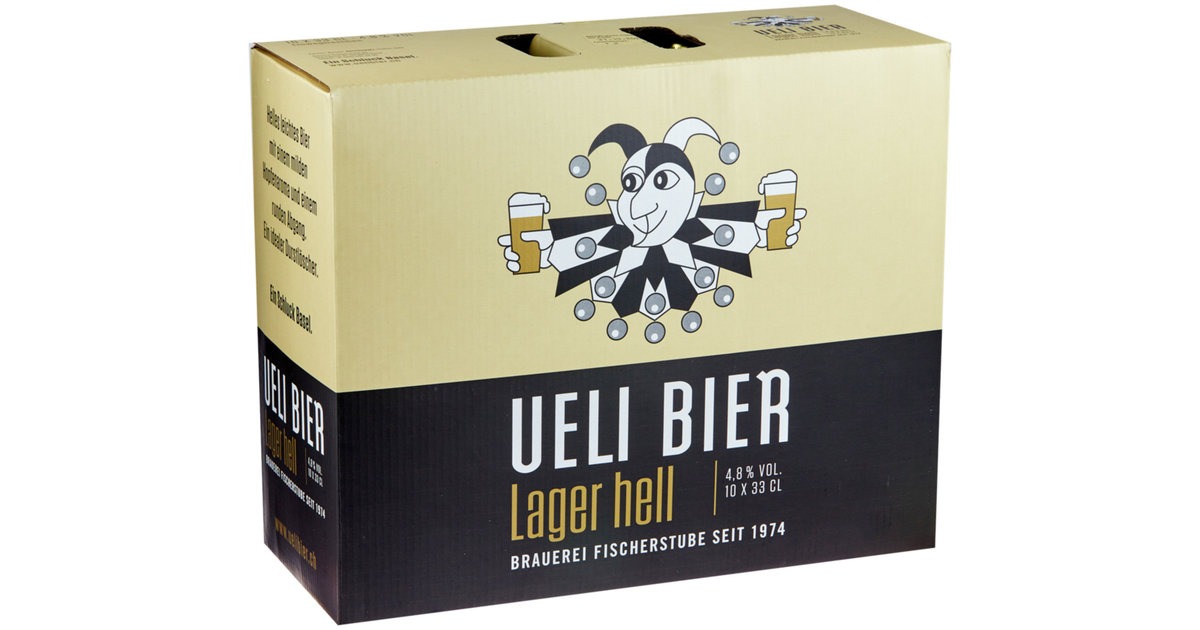 Bier Ueli Lager hell EW-Flasche 10x 33cl - Profit Point Warenhandel