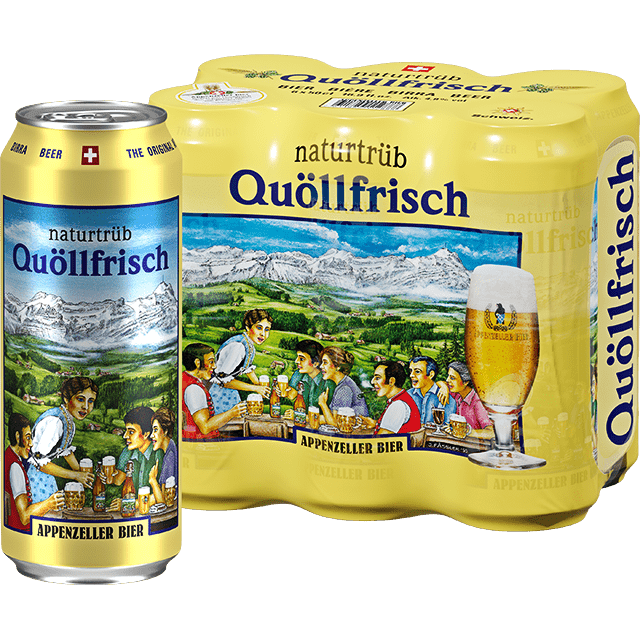 Bier Appenzeller Quelfrisch naturtrüb Dose 50cl - Profit Point Warenhandel
