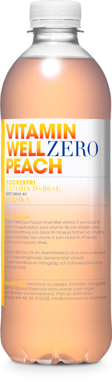 Vitamin Well Zero Peach 50cl - Profit Point Warenhandel
