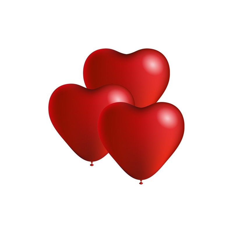 Luftballons 3-Maxi Herzen 24cm - Profit Point Warenhandel