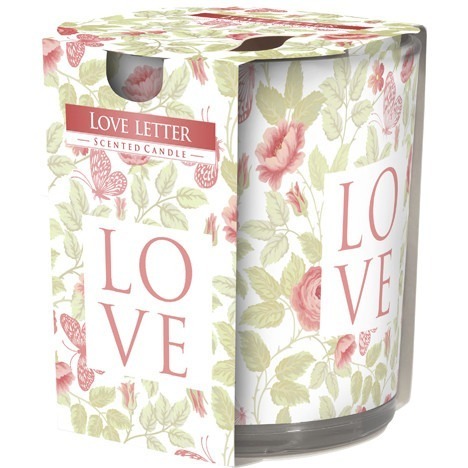 Duftkerze Motivglas LOVE 100g - Profit Point Warenhandel