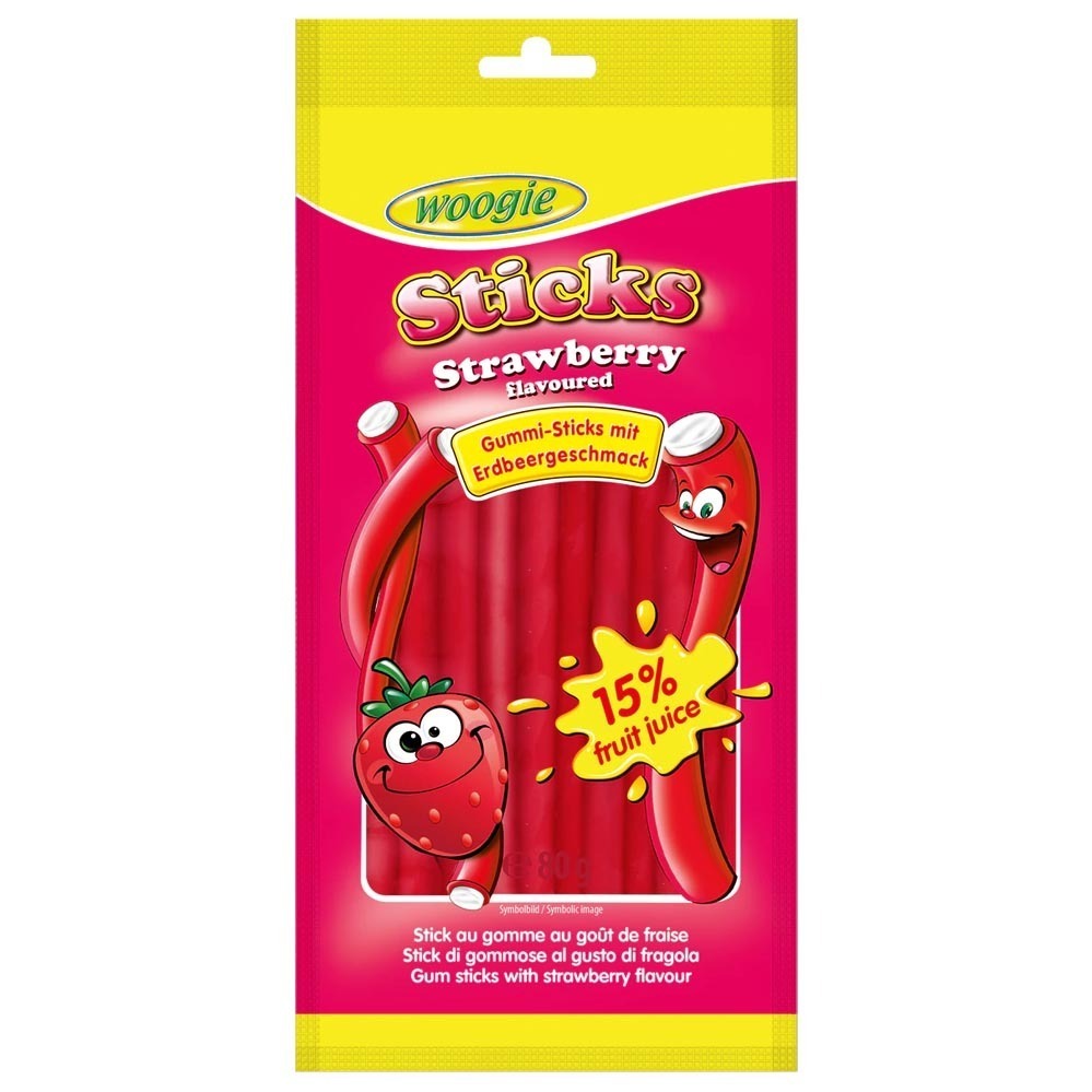Sticks Erdbeer Füllung woogie - Profit Point Warenhandel